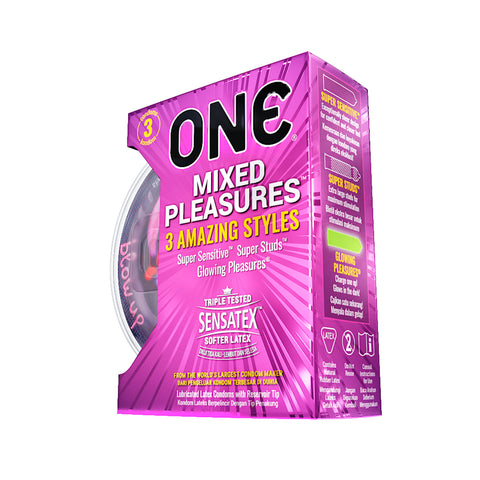 ONE®️ Kondom Mixed Pleasures - 3 Pcs