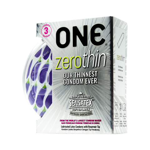 ONE®️ Kondom Zero Thin - 3 Pcs